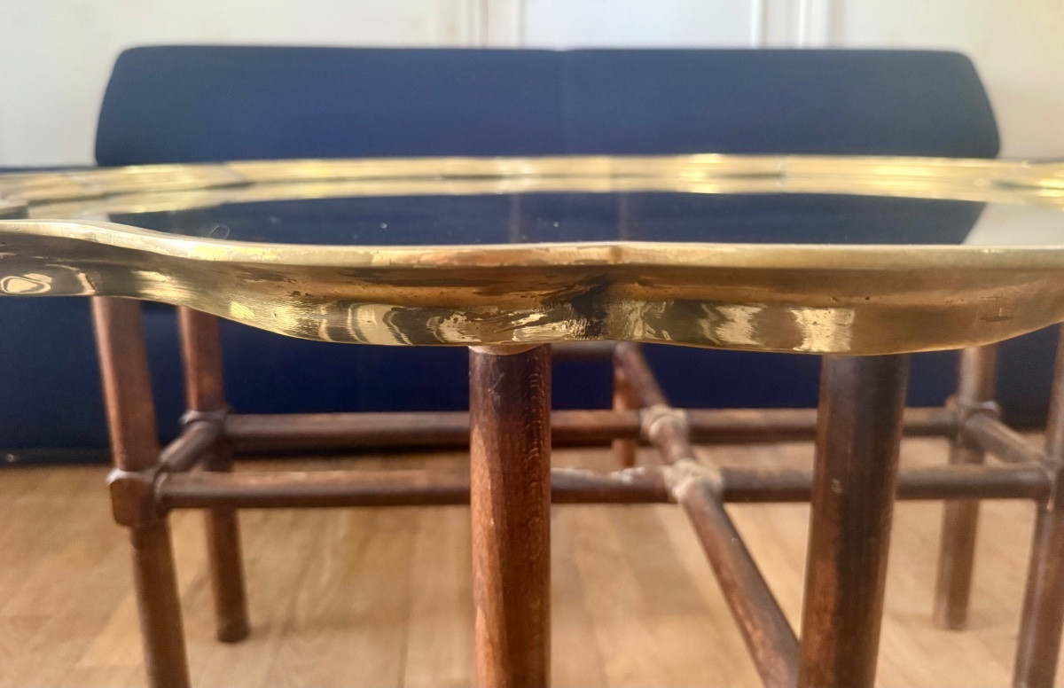 table basse circa 80 Baker furniture USA-photo-2