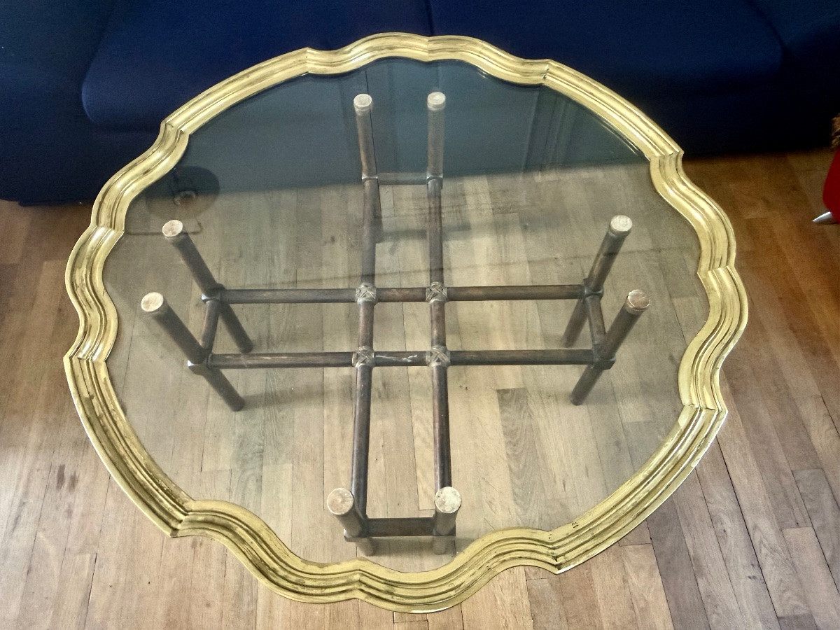 table basse circa 80 Baker furniture USA-photo-3