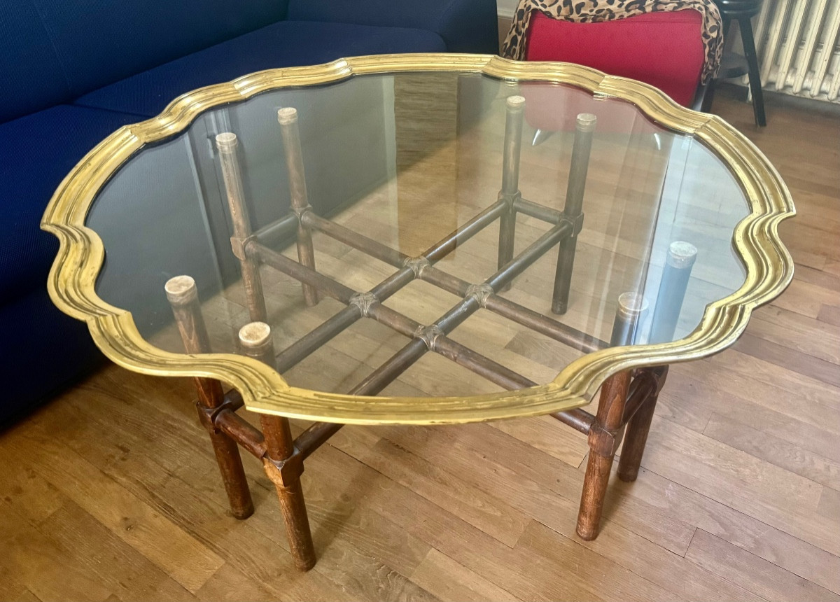 table basse circa 80 Baker furniture USA