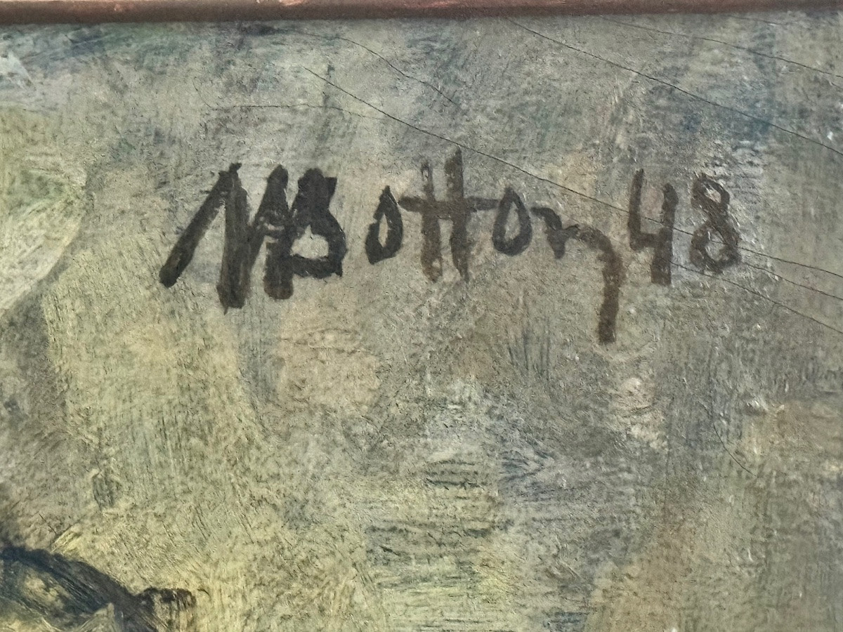 huile sur toile  M Botton 1948-photo-4