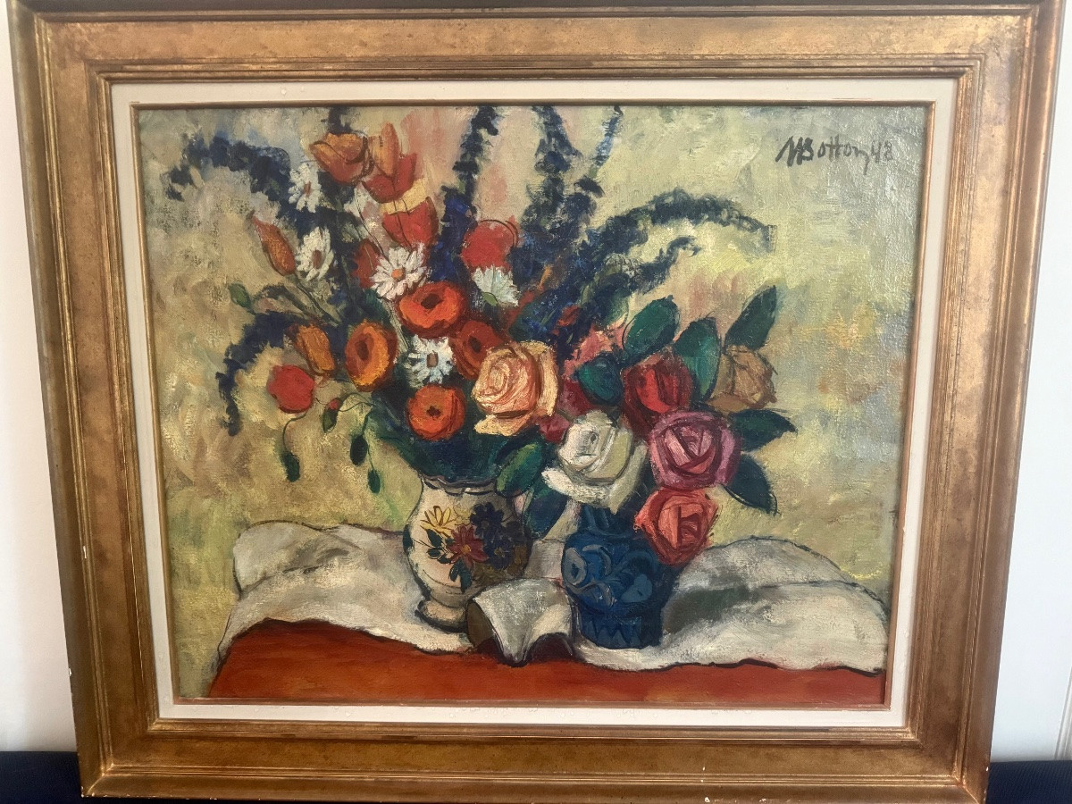 huile sur toile  M Botton 1948-photo-2