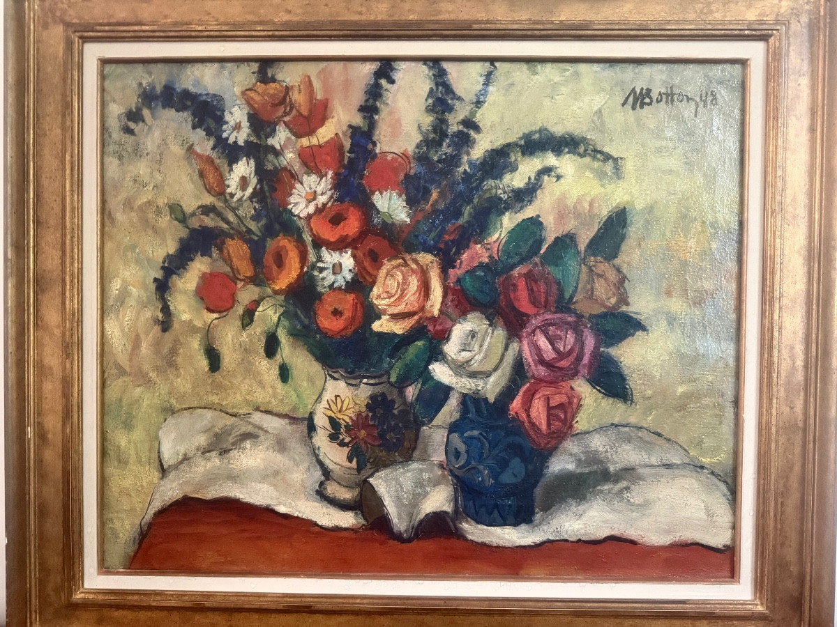 huile sur toile  M Botton 1948