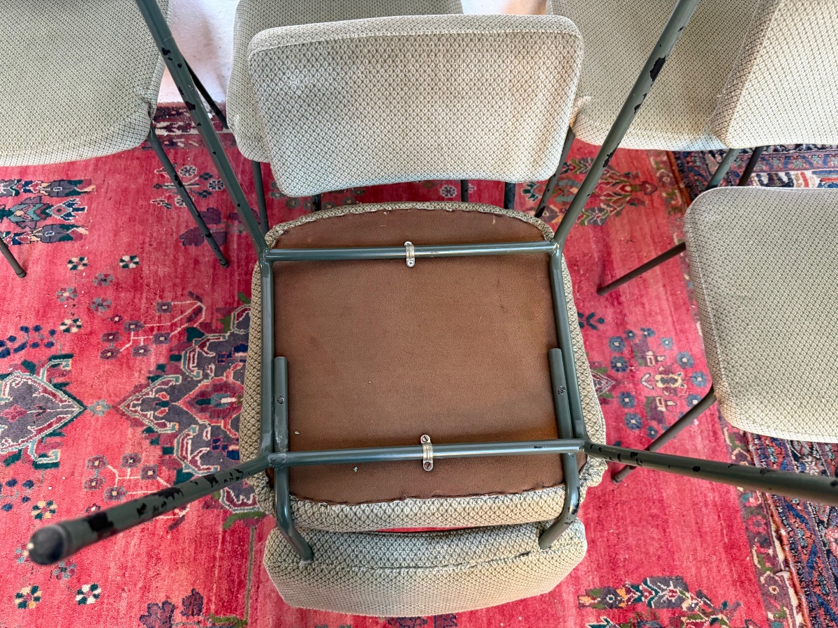 Set Of 6 "prefacto" Chairs Designed By Andre Simard For Airborn-photo-3