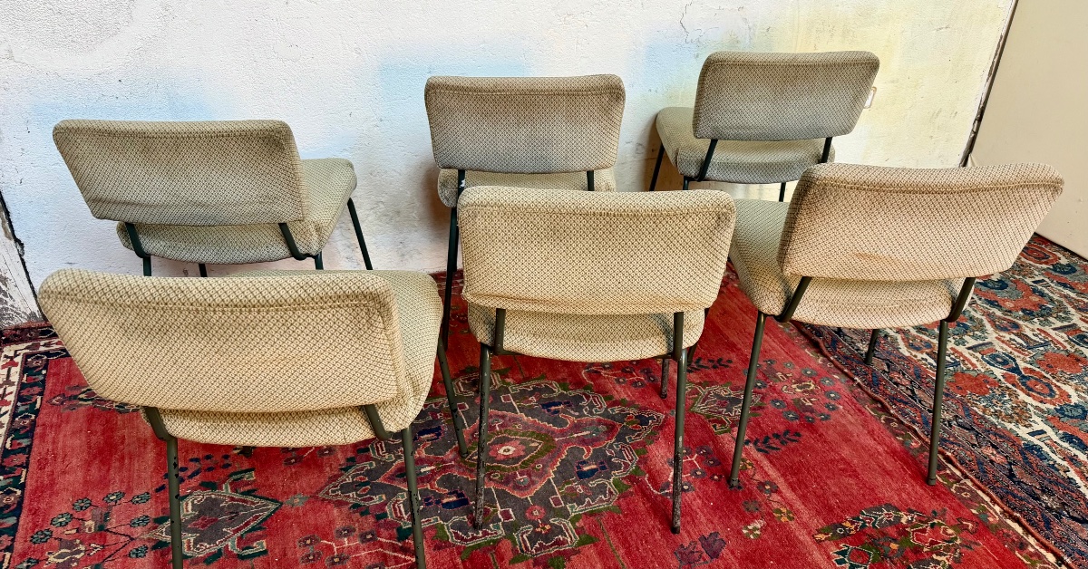 Set Of 6 "prefacto" Chairs Designed By Andre Simard For Airborn-photo-1