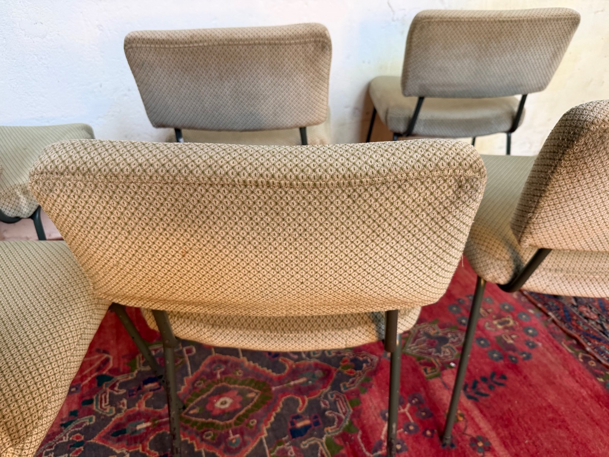 Set Of 6 "prefacto" Chairs Designed By Andre Simard For Airborn-photo-2