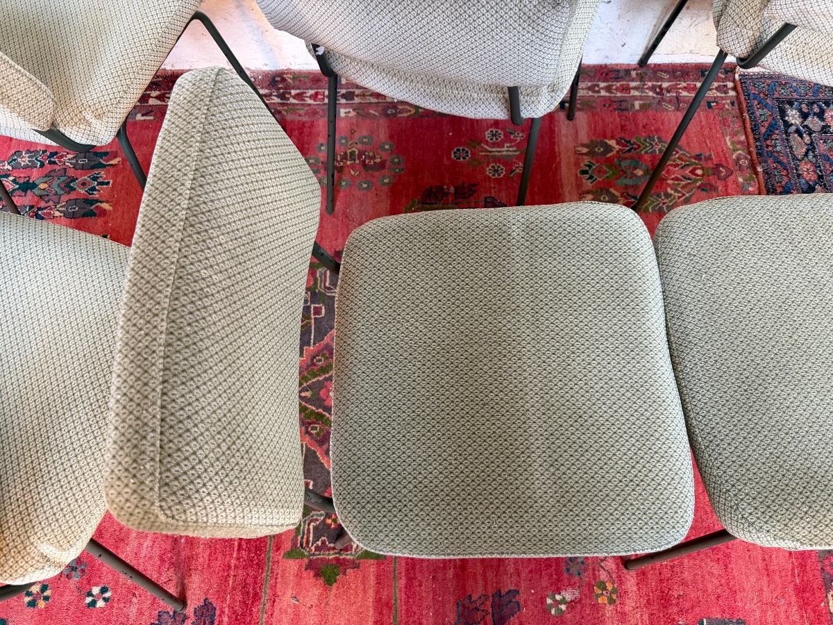 Set Of 6 "prefacto" Chairs Designed By Andre Simard For Airborn-photo-3