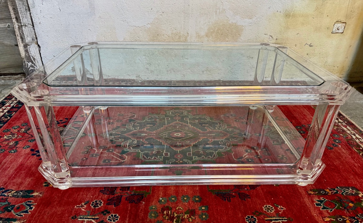 table basse plexy et verre -photo-4