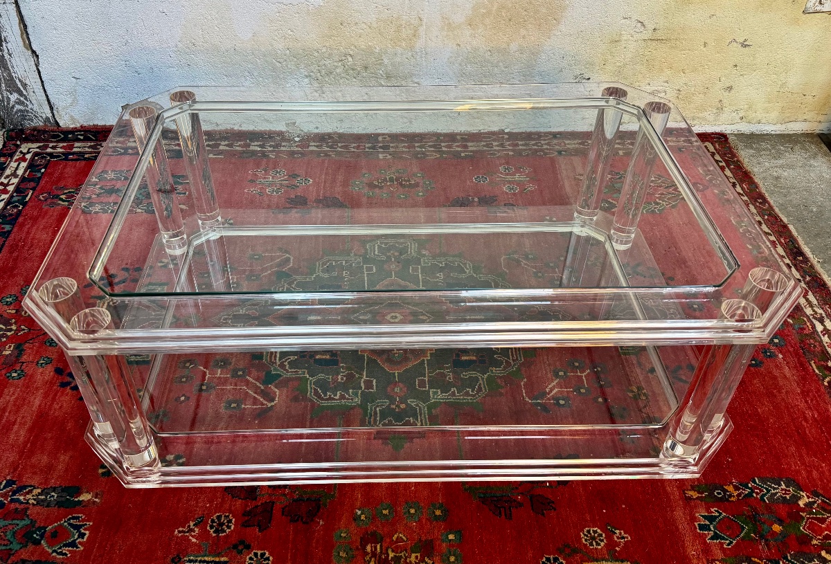 table basse plexy et verre -photo-2