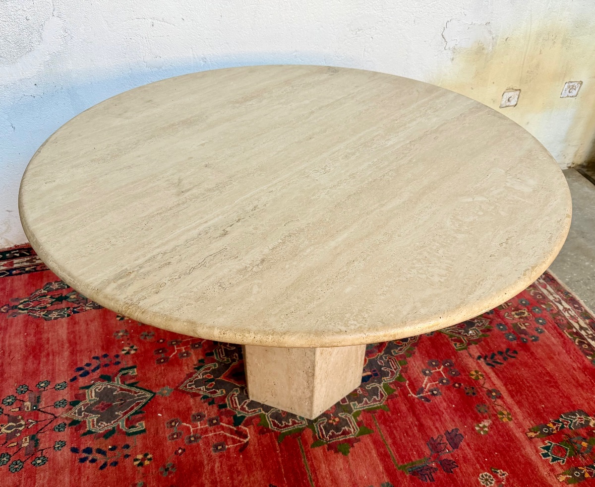 table de salle a manger travertin-photo-5