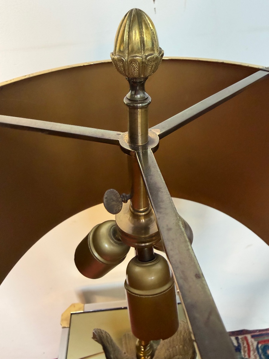 Bronze And Brass Lamp  Dlg  By Maison Charles -photo-4