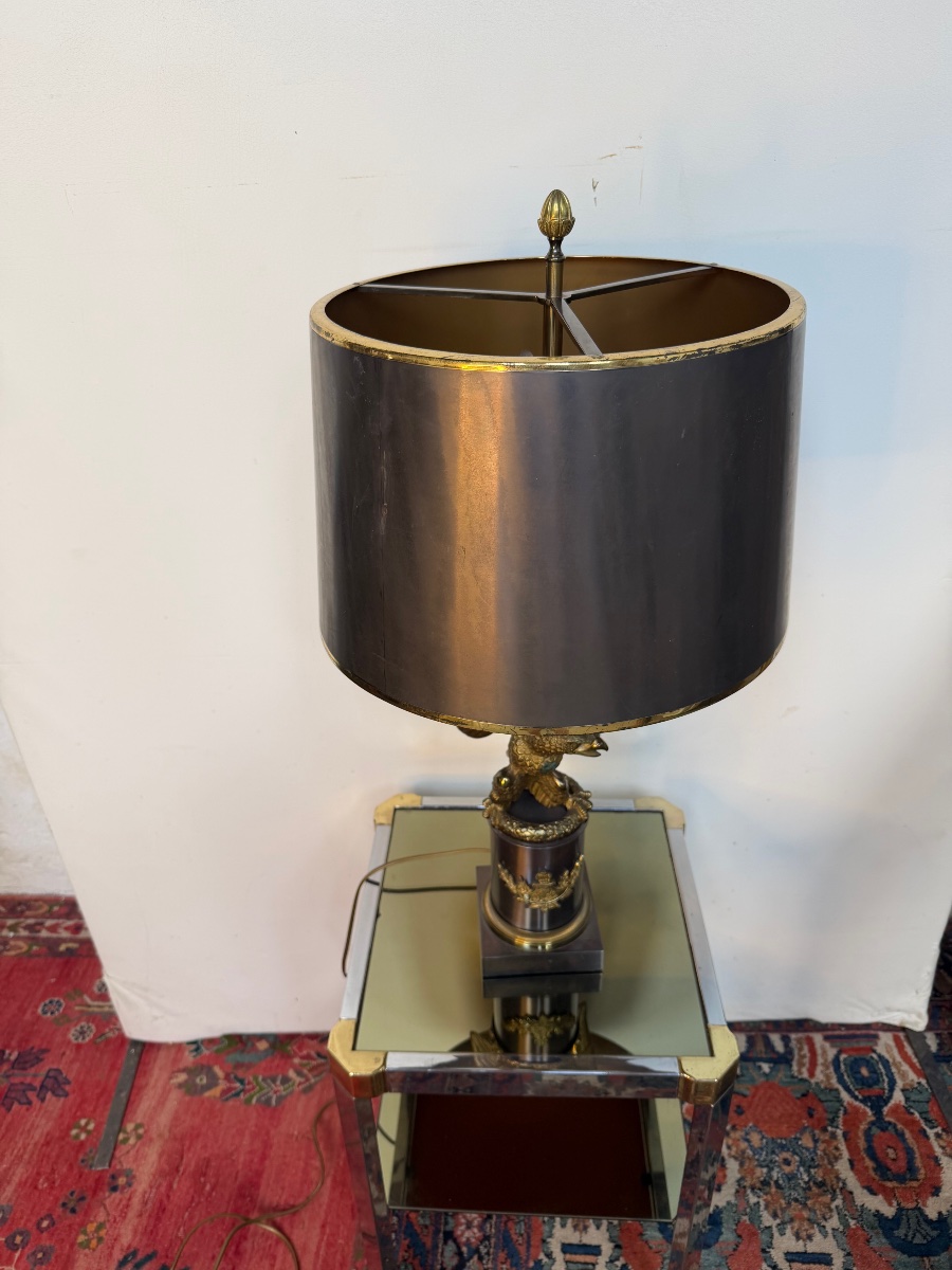 Bronze And Brass Lamp  Dlg  By Maison Charles -photo-5
