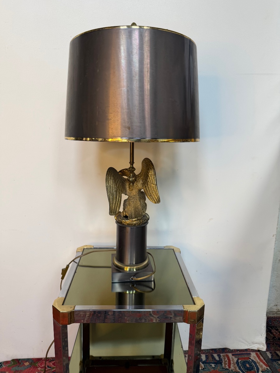 Bronze And Brass Lamp  Dlg  By Maison Charles -photo-7