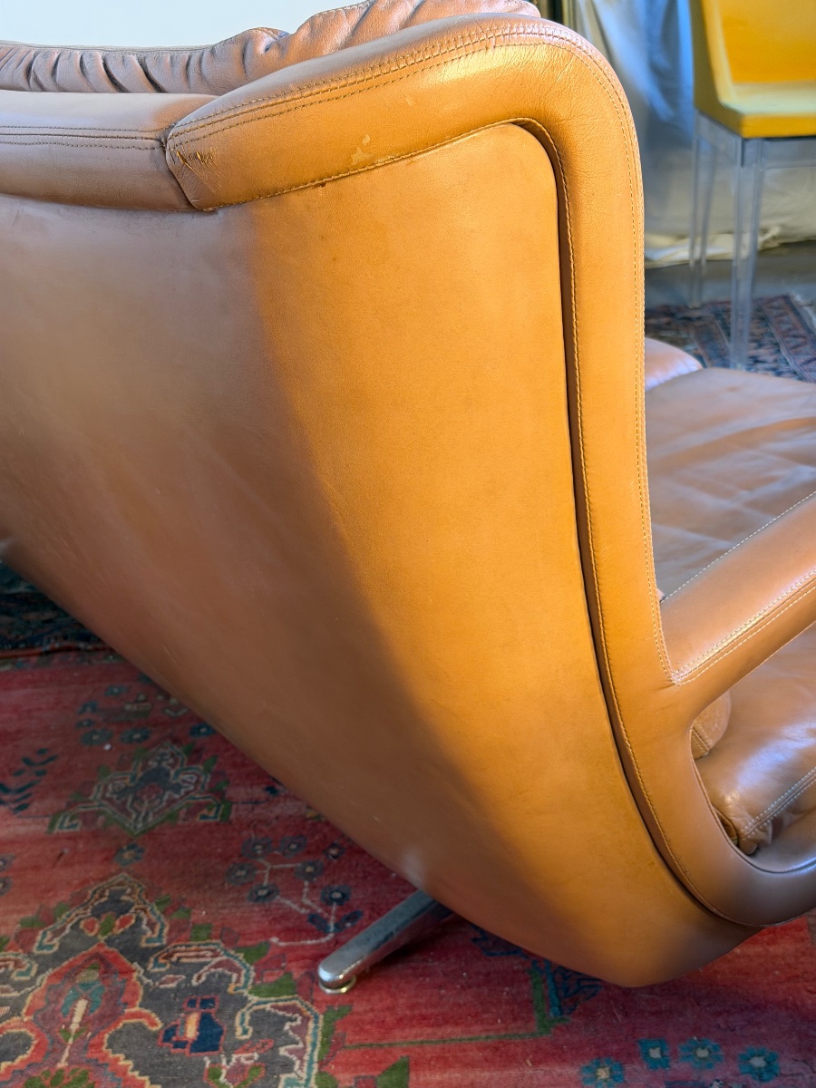 Vintage Leather Sofa-photo-2