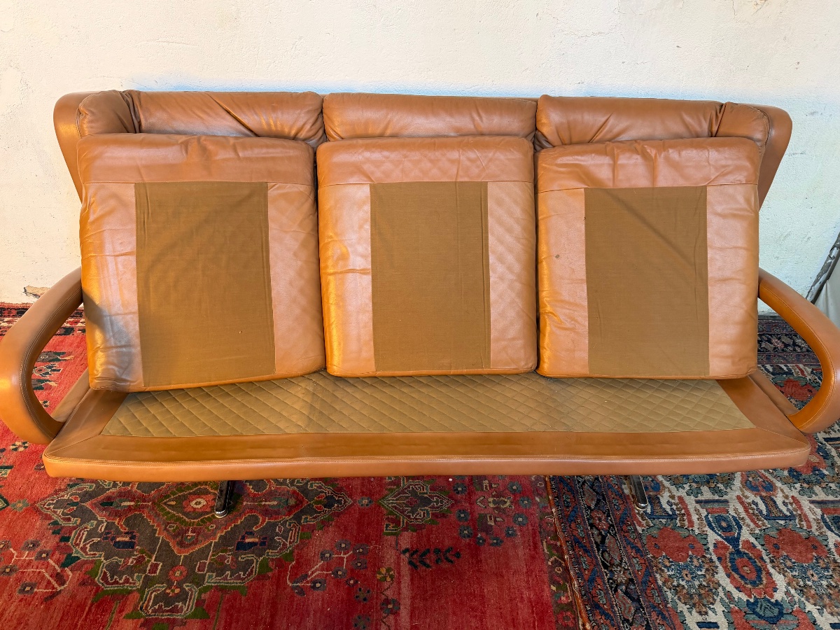 Vintage Leather Sofa-photo-3
