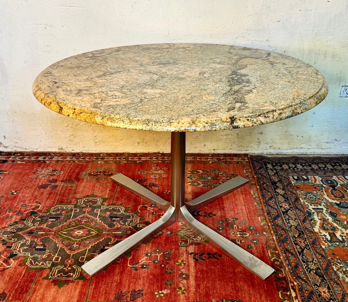 Dining Table With A Marble Top -photo-3