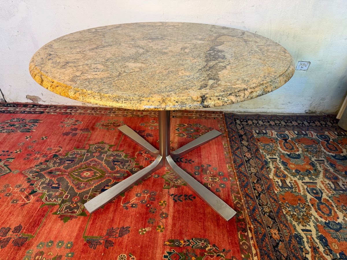 Dining Table With A Marble Top -photo-8