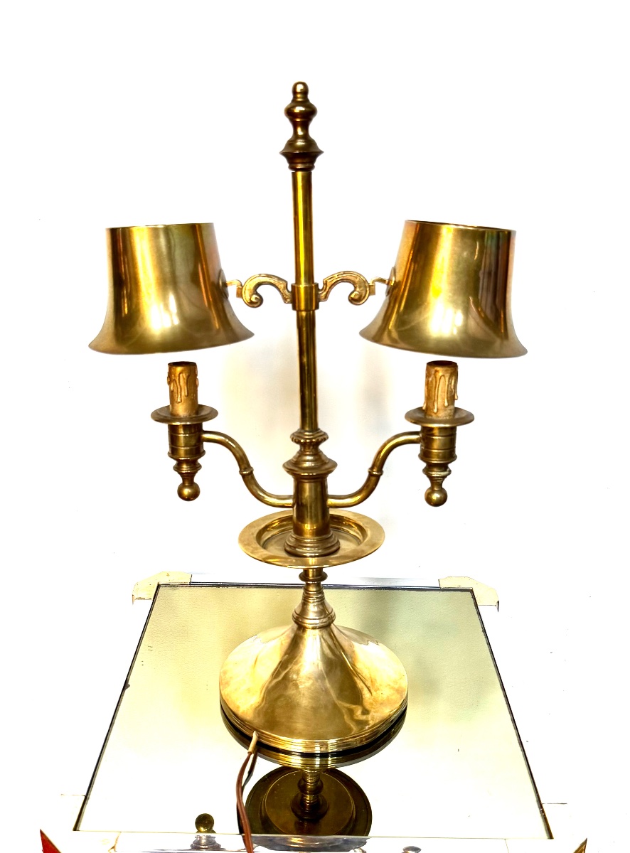 lampe de table laiton
