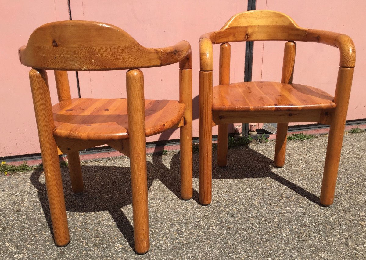 Pair Of Armchairs And Coffee Table By Rainer Daumiller-photo-5