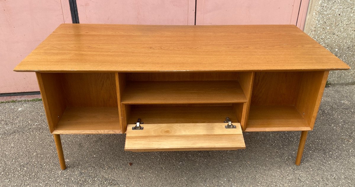 Vintage Solid Oak Desk-photo-3