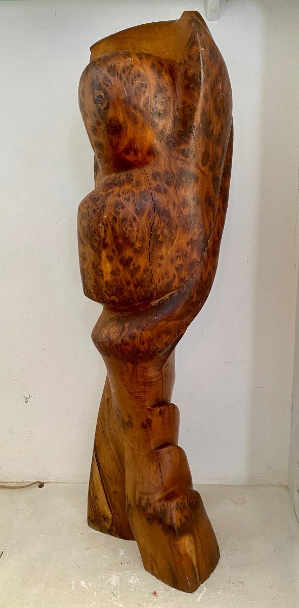 Sculpture en bois d'olivier