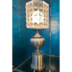 Lampe Vintage Alu Et Plexy