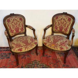 Pair Of Lxv Transition Armchairs