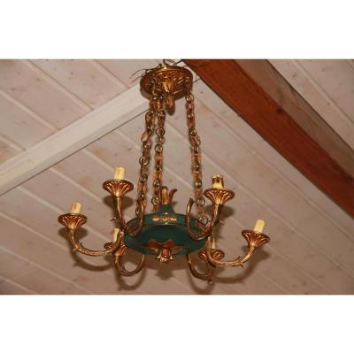 Bronze Empire Style Chandelier