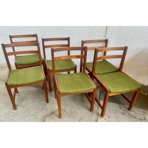 Serie De 6 Chaises Ulferts Tibro Sweden