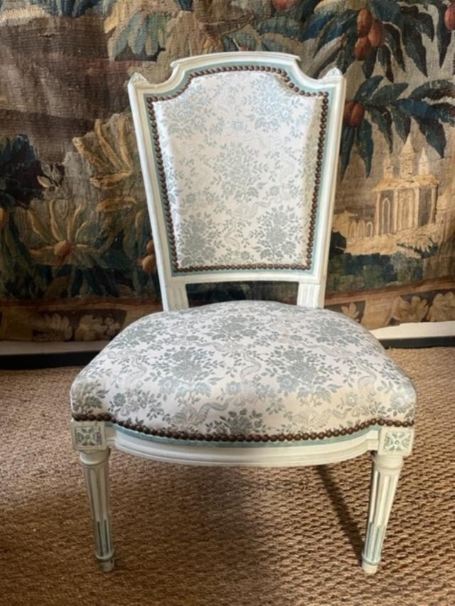 Paire de chaises d'époque Louis XVI-photo-3