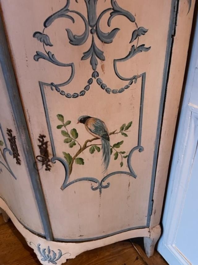 Louis XV Style Corner Decorated With Painted Decorations-photo-3