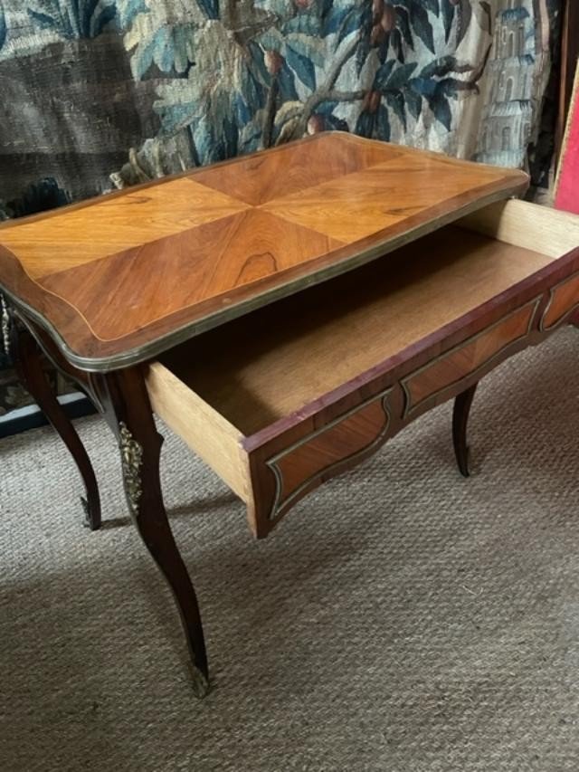 Table de salon en bois de placage de style Louis XV-photo-4
