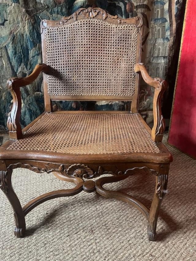 18th Century Cane Armchair-photo-2