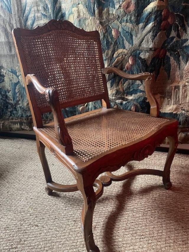 18th Century Cane Armchair-photo-3