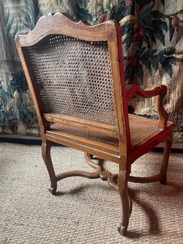 Fauteuil canné d'époque 18 ème-photo-4