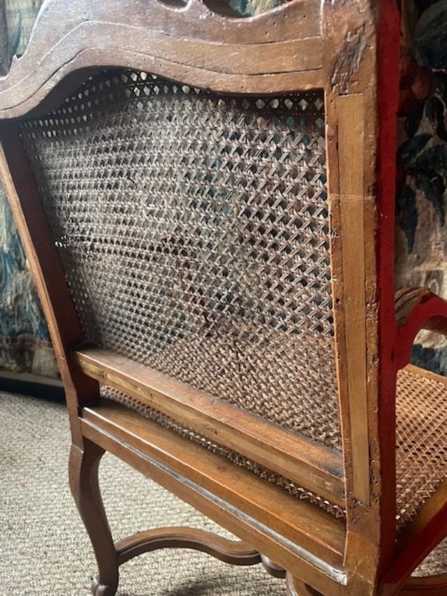 18th Century Cane Armchair-photo-1
