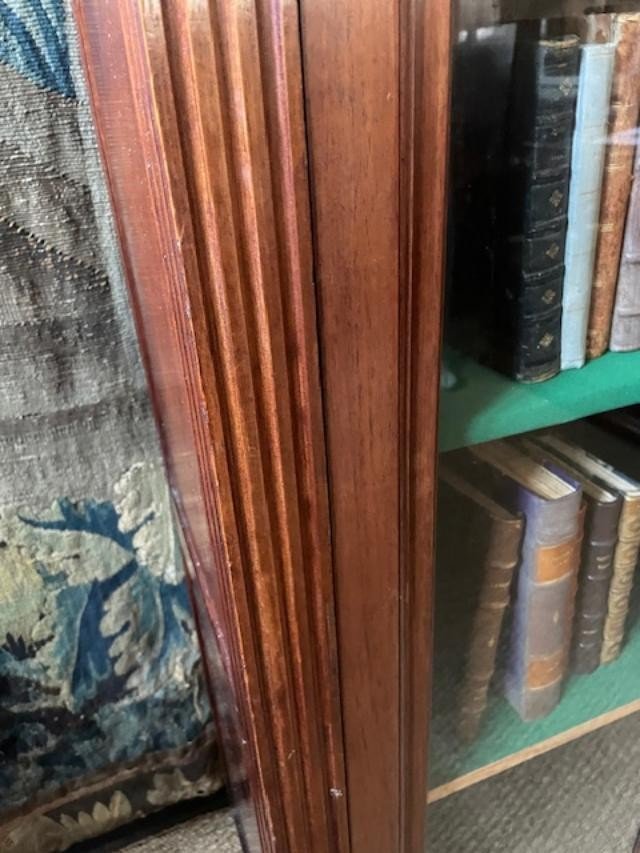 Petite bibliothèque en bois naturel d'époque Louis XVI-photo-1