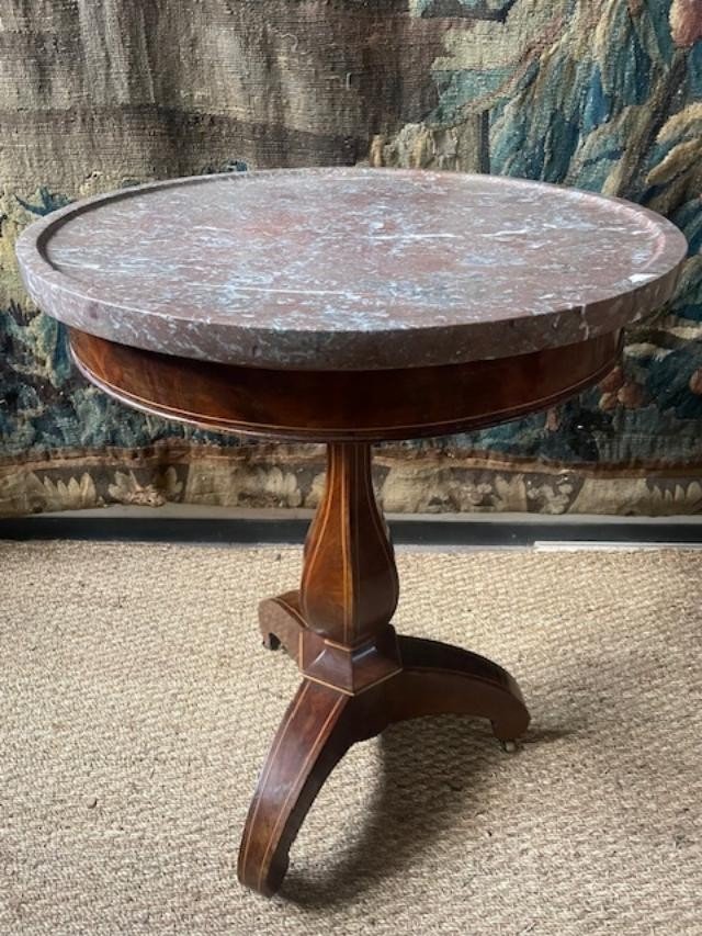Charles X Period Round Pedestal Table-photo-2
