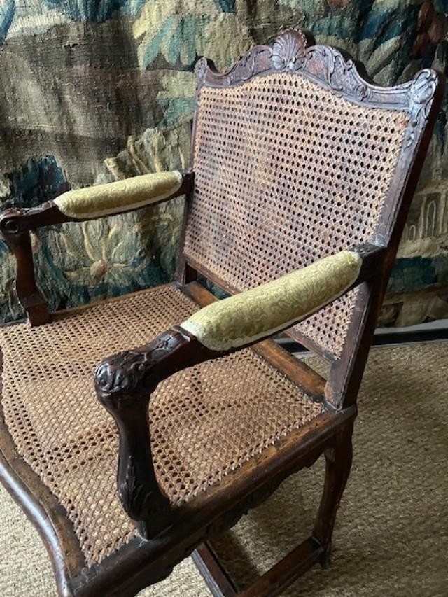 Regency Period Caned Armchair-photo-3