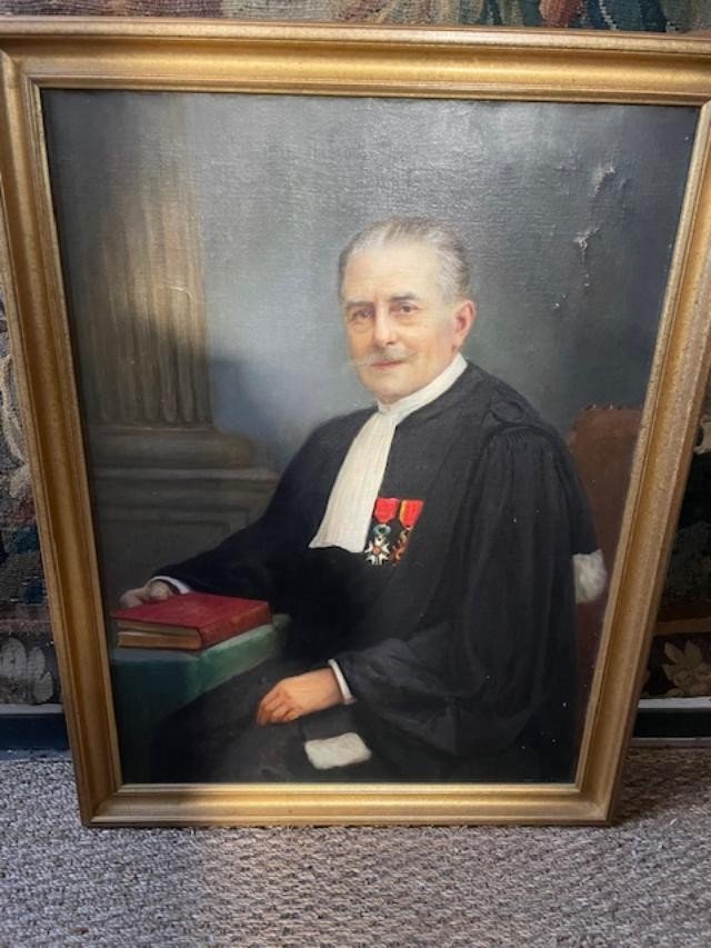 Portrait Of The Lawyer Eugène Boulard De Villeneuve