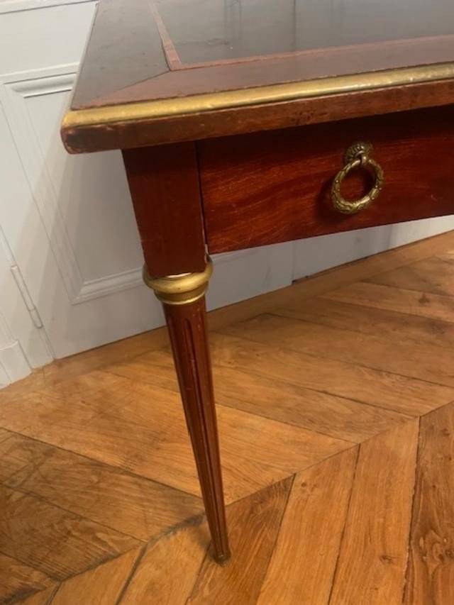 Charming Louis XVI Style Mahogany Desk-photo-3