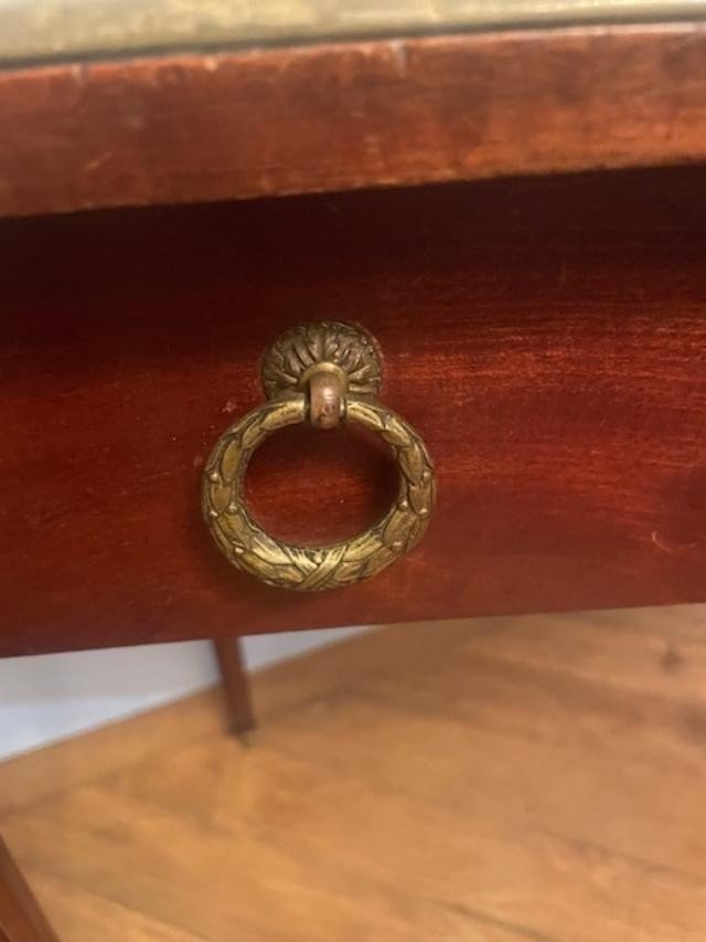 Charming Louis XVI Style Mahogany Desk-photo-3