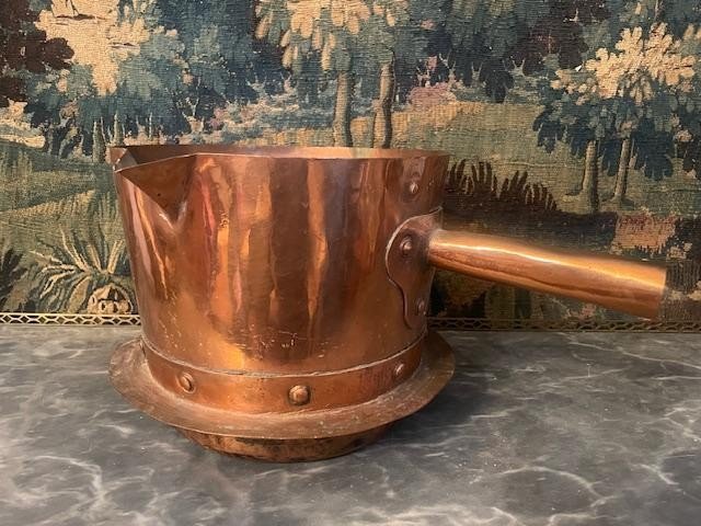 Large Copper Caramel Pan From The 19th Century