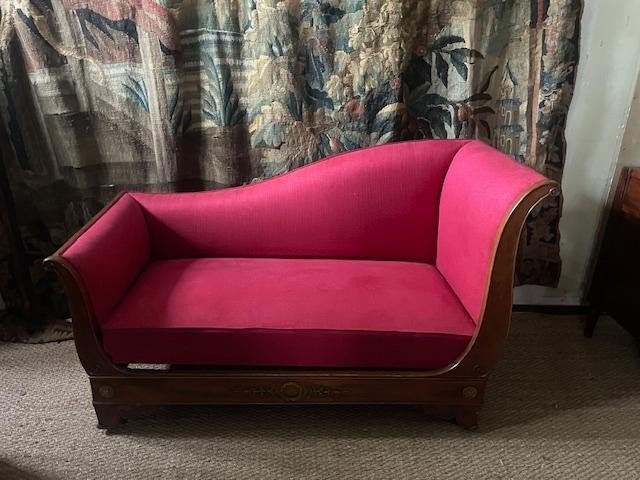 Empire Period Mahogany Chaise Longue
