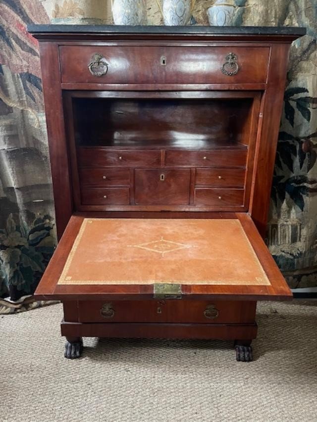Empire Period Mahogany Secretary, Returned From Egypt-photo-1