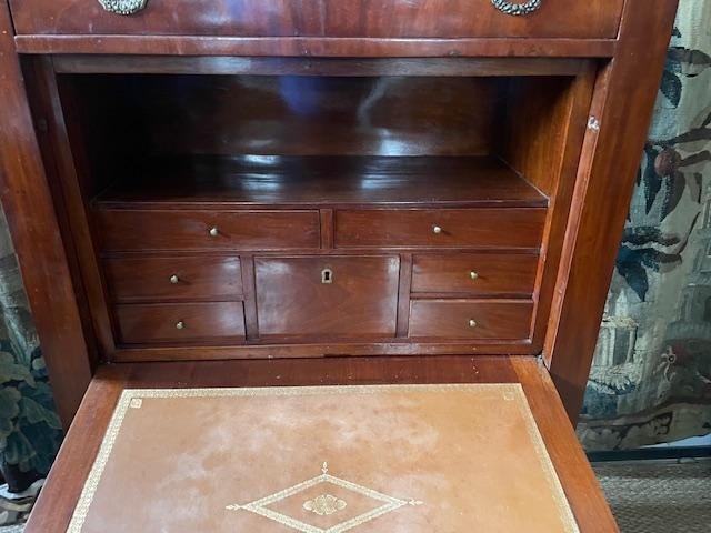 Empire Period Mahogany Secretary, Returned From Egypt-photo-3