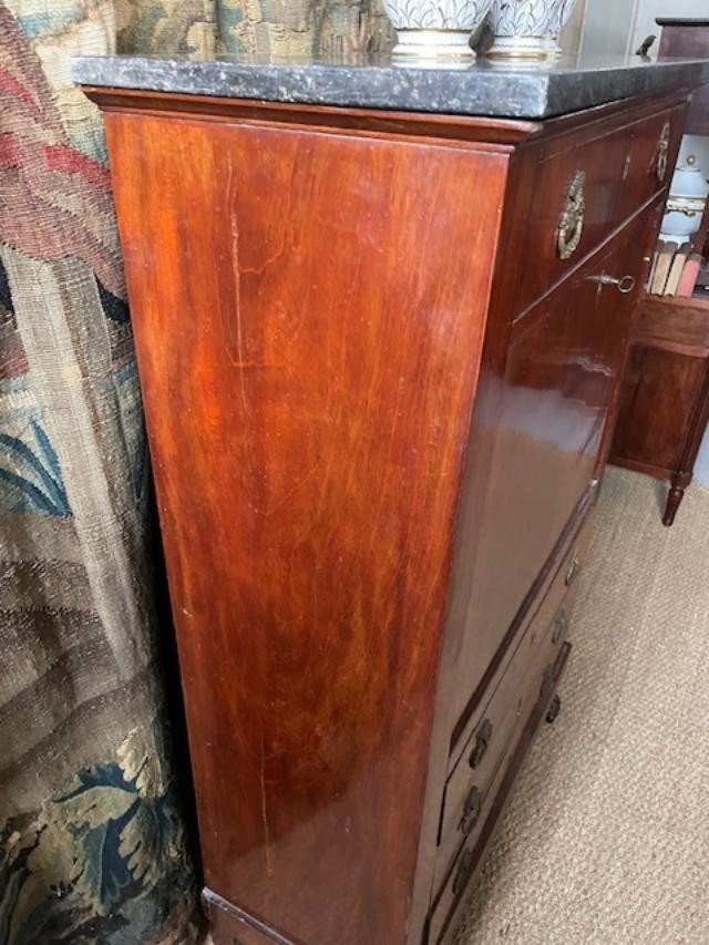 Empire Period Mahogany Secretary, Returned From Egypt-photo-4