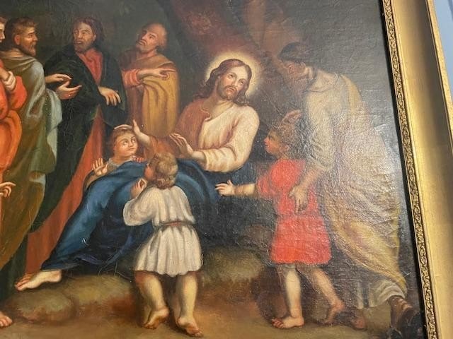 Ecole Fran&ccedil;aise du d&eacute;but du 19 &egrave;me huile sur toile.-photo-2