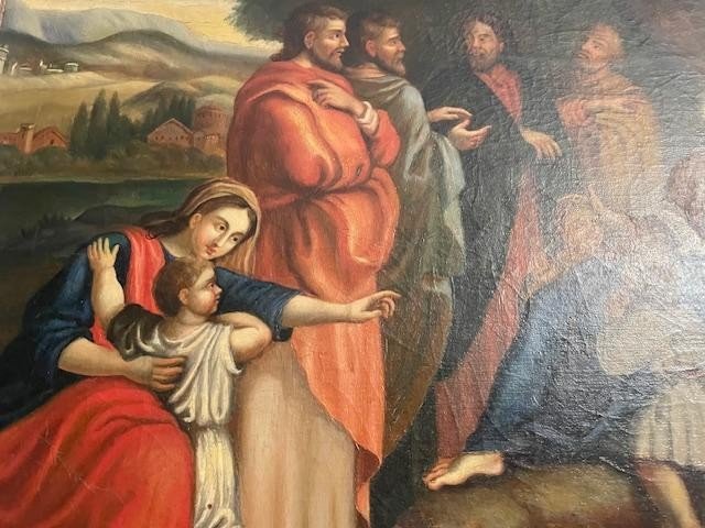 Ecole Fran&ccedil;aise du d&eacute;but du 19 &egrave;me huile sur toile.-photo-3