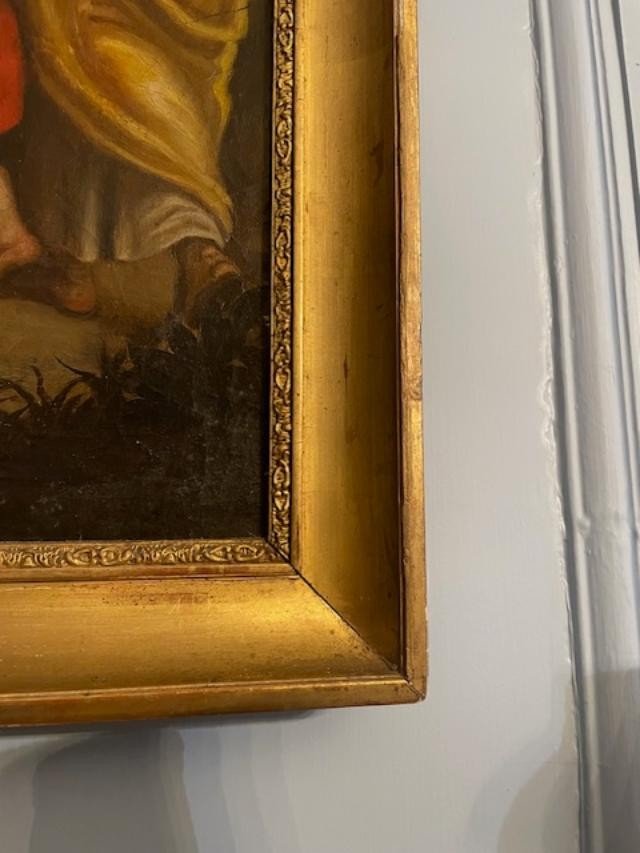 Ecole Fran&ccedil;aise du d&eacute;but du 19 &egrave;me huile sur toile.-photo-2