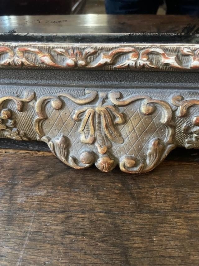 Grand miroir en bois dor&eacute; d&#039;&eacute;poque r&eacute;gence-photo-4